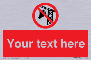 Custom prohibition do not fly kites near overhead electrical power lines